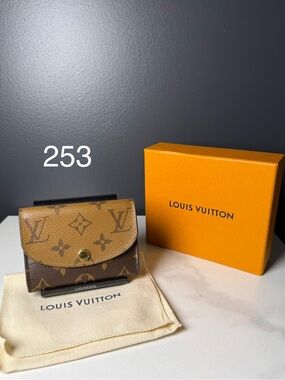 Louis Vuitton Two-Tone Monogram Compact Wallet in Brown and Tan
